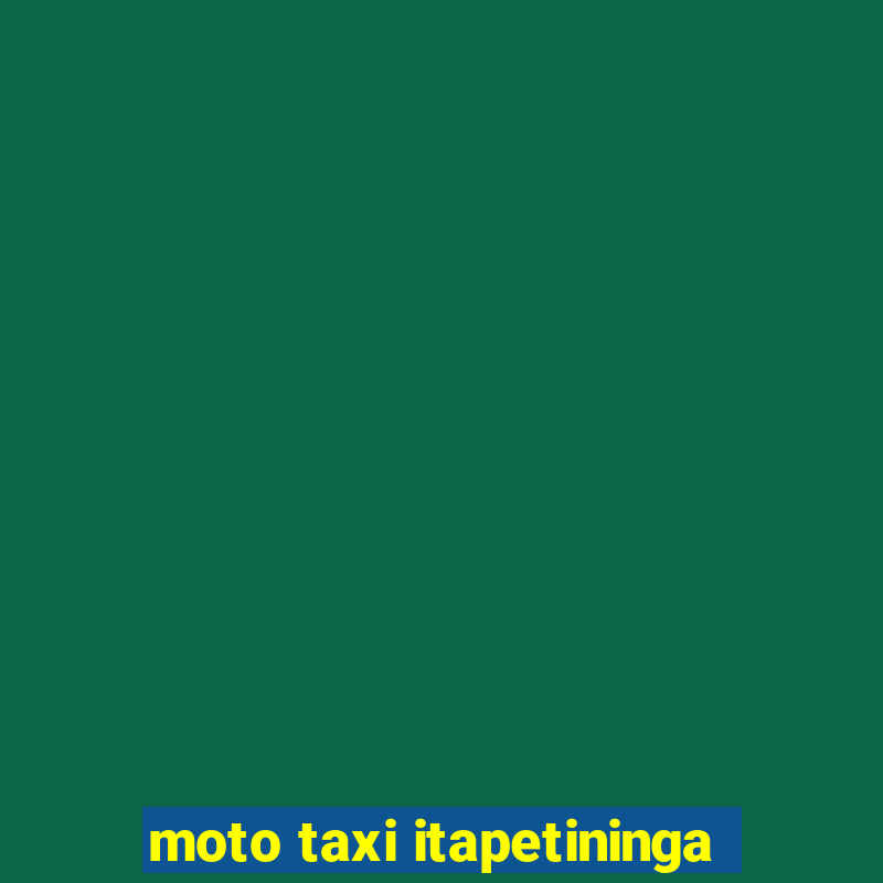 moto taxi itapetininga